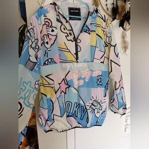 Reason men's jacket Tokyo multicolor windbreaker